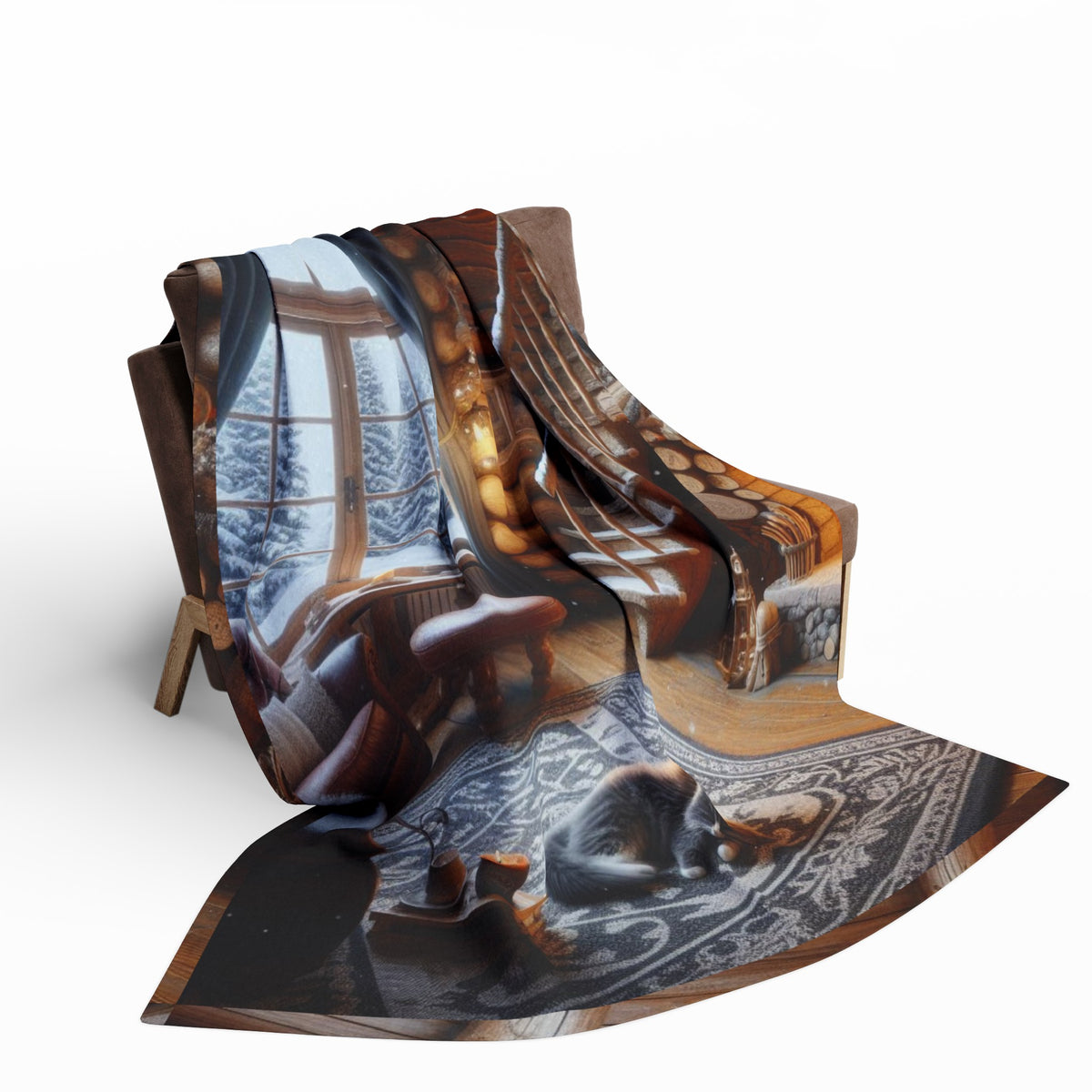 Fire place Arctic Fleece Blanket - OLM Store