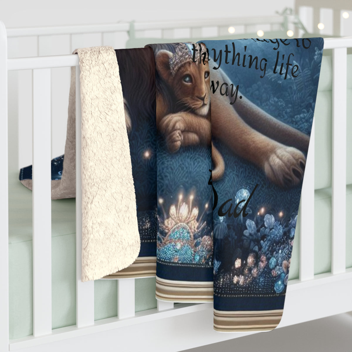 “Believe in Yourself” Sherpa Fleece Blanket - OLM Store
