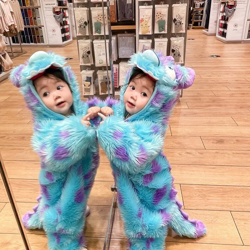 Cozy Animal Baby Jumpsuit: Adorable Hooded Zipper Romper for Your Little One