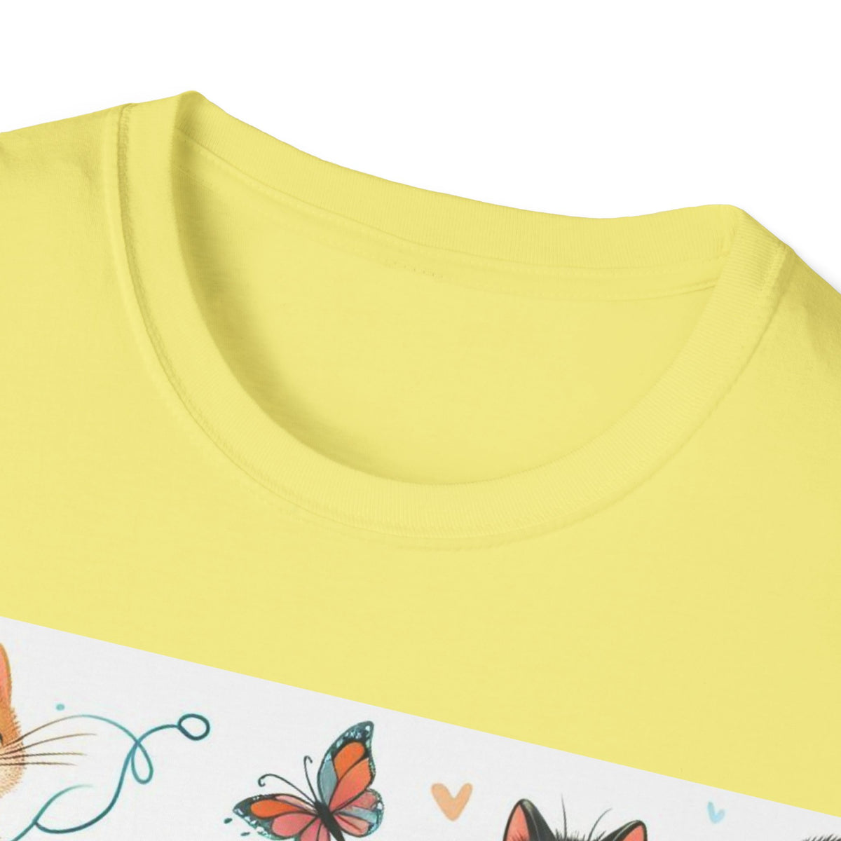 Purr-fect Comfort for Cat Lovers: Unisex Soft-Style T-Shirt - OLM Store