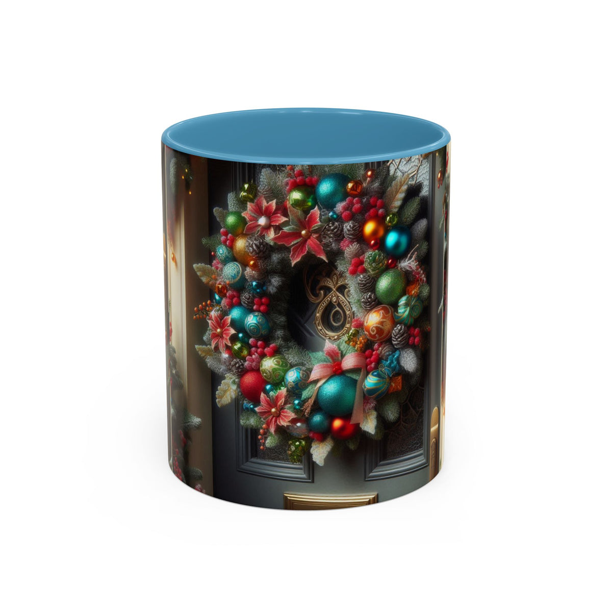 Christmas Wreath Coffee Mug – Sip the Holiday Spirit in Style!
