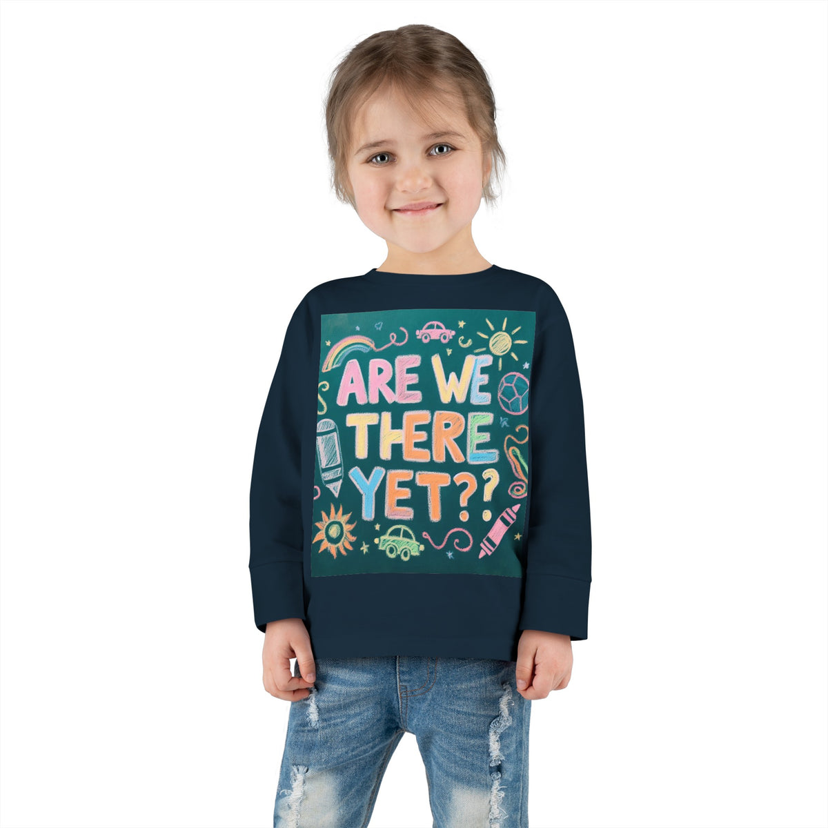 “Are We There Yet?” Toddler Long Sleeve Tee - OLM Store