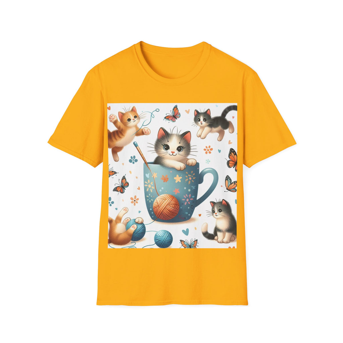 Purr-fect Comfort for Cat Lovers: Unisex Soft-Style T-Shirt - OLM Store