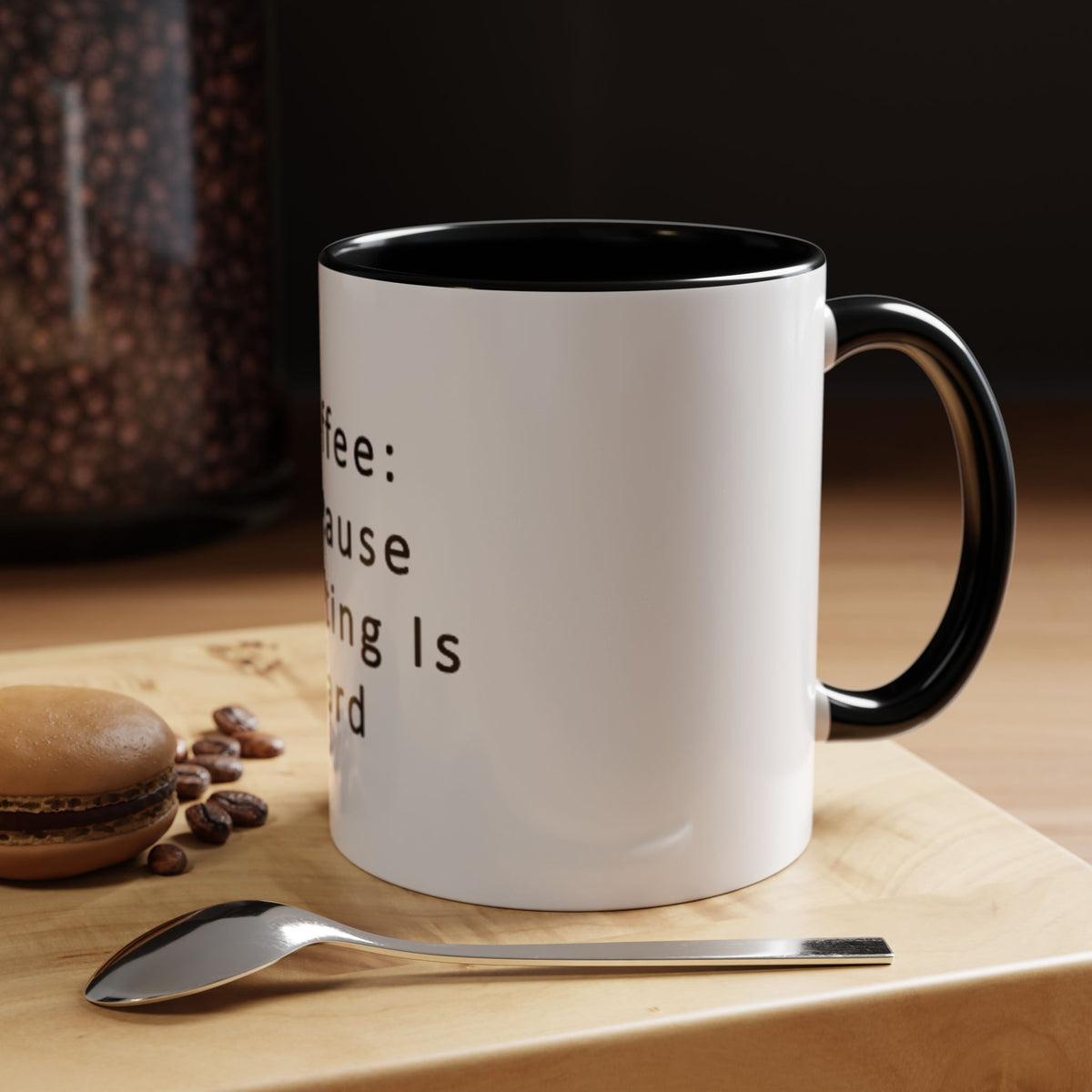 "Coffee: Because Adulting Is Hard" Accent Coffee Mug (11, 15oz) - OLM Store