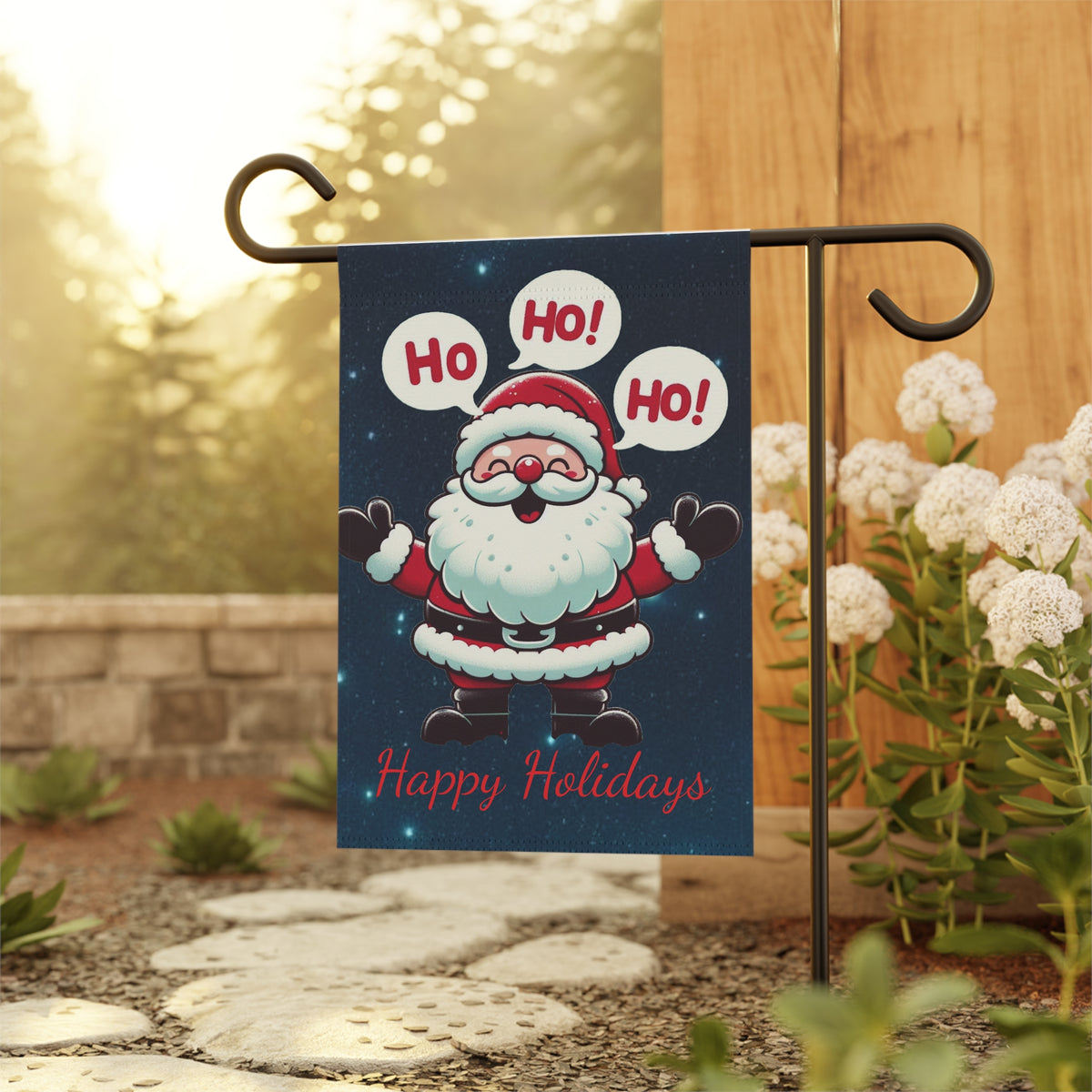 Santa House Banner - Bring Holiday Cheer to Your Home
