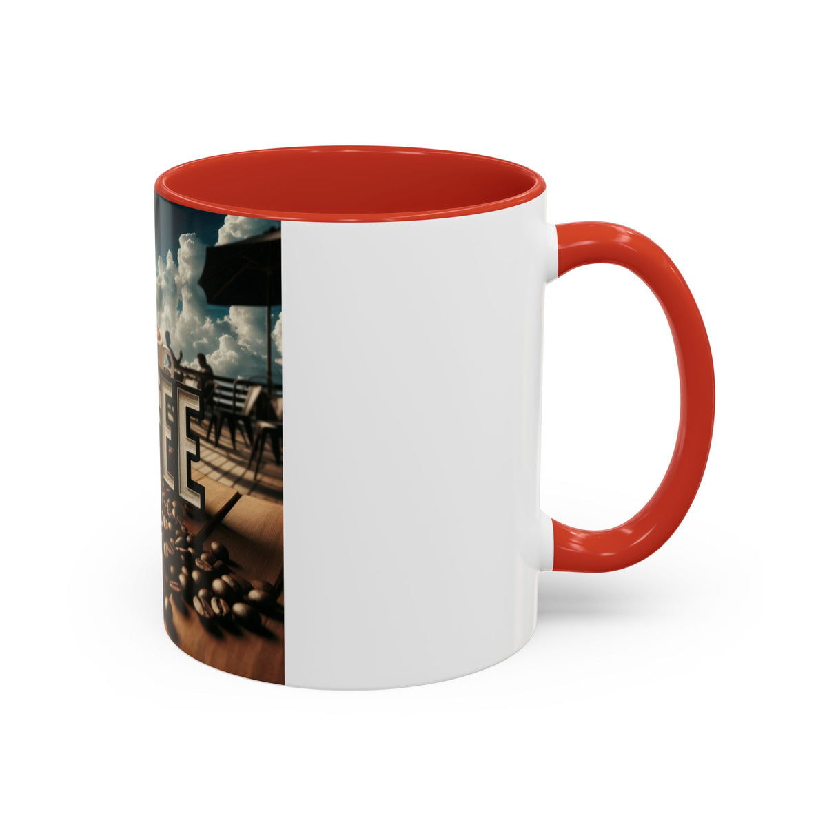 Coffee Beans Accent Coffee Mug (11, 15oz) - OLM Store