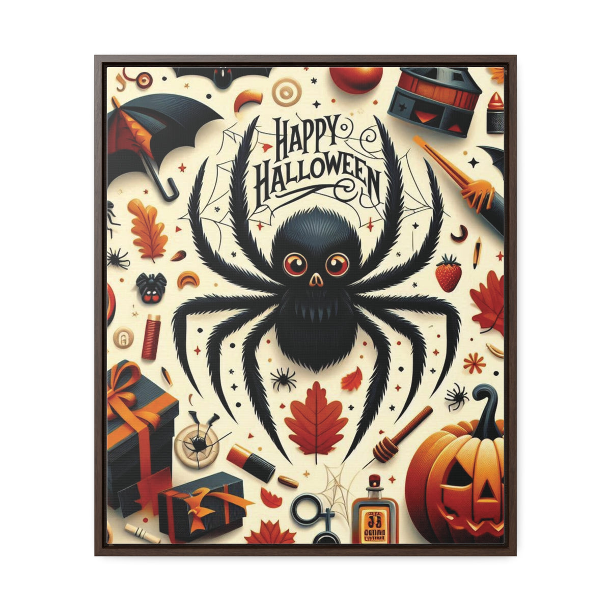 Halloween Canvas Wall Art - Vertical Gallery Wrap for Spooky Decor