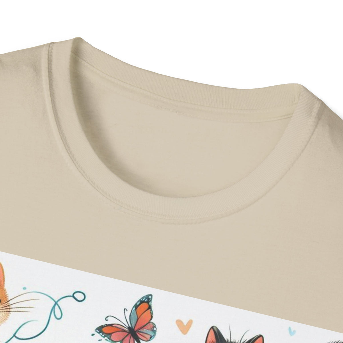 Purr-fect Comfort for Cat Lovers: Unisex Soft-Style T-Shirt - OLM Store