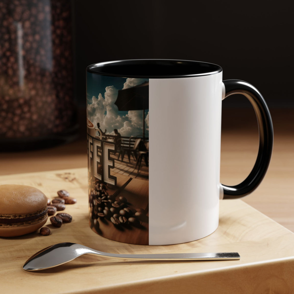 Coffee Beans Accent Coffee Mug (11, 15oz) - OLM Store