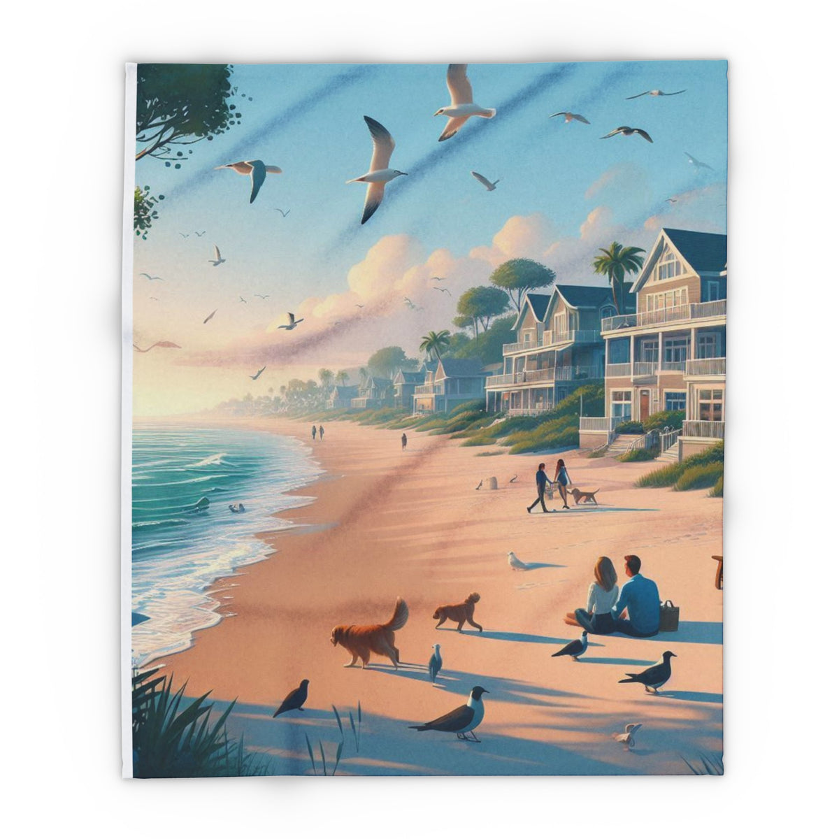Beachfront Fleece Blanket - OLM Store