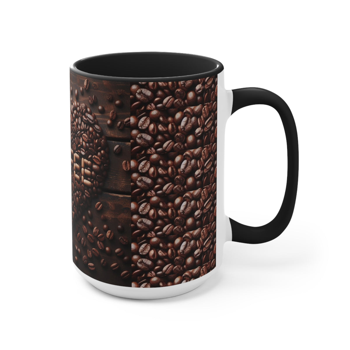 Coffee Bean Heart Accent Mugs - OLM Store