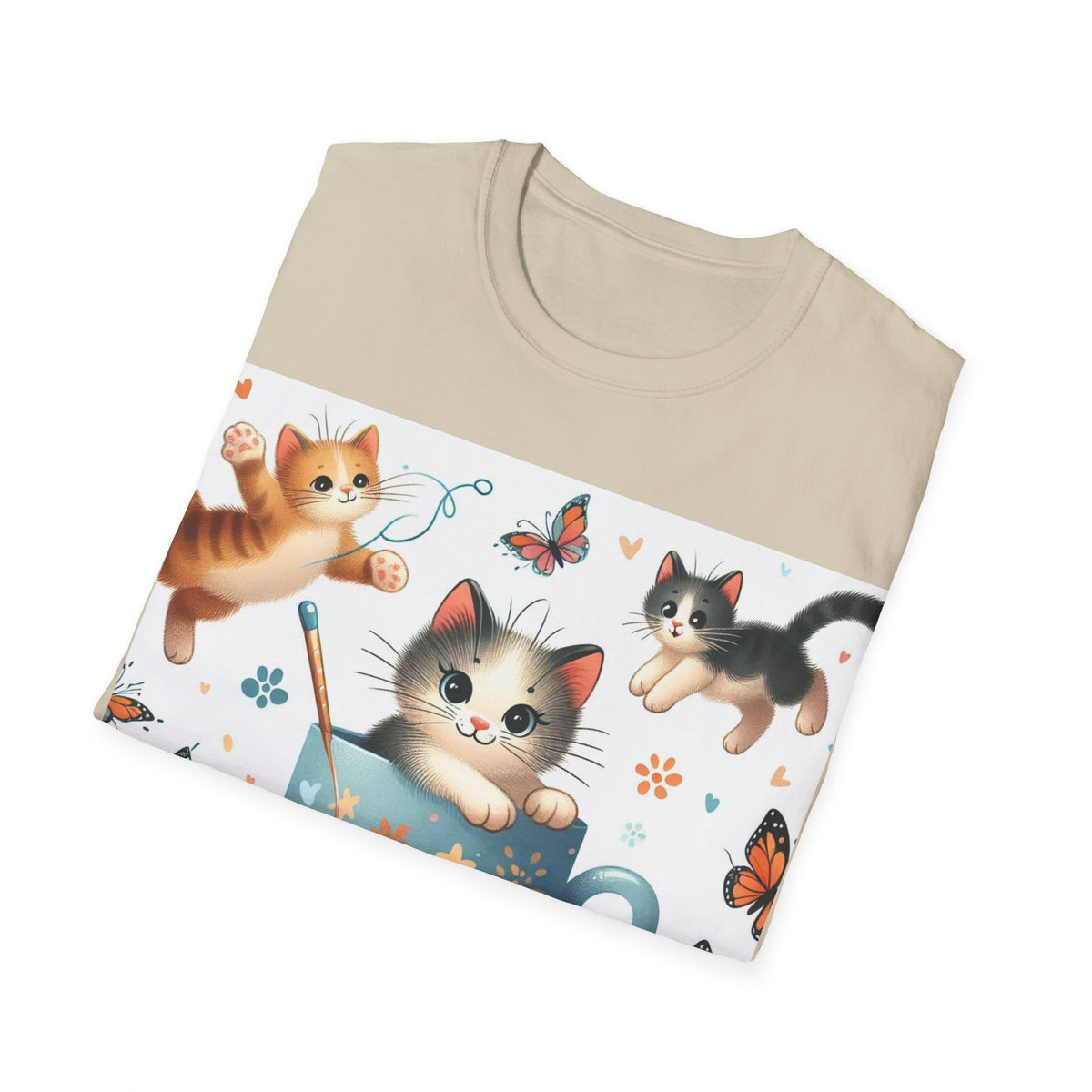 Purr-fect Comfort for Cat Lovers: Unisex Soft-Style T-Shirt - OLM Store
