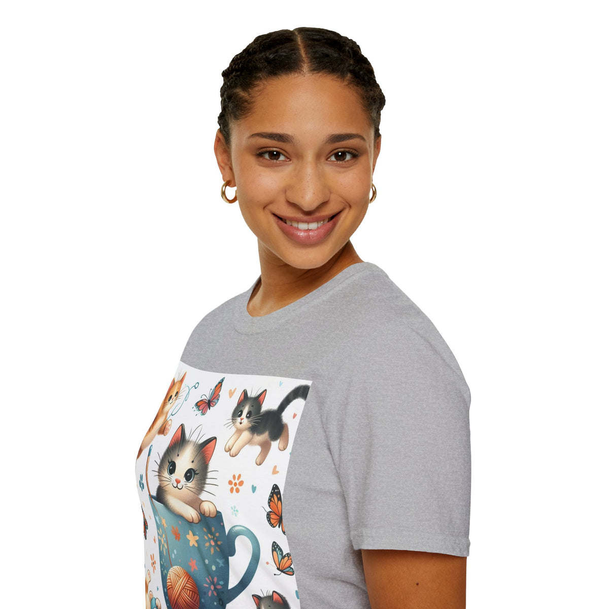 Purr-fect Comfort for Cat Lovers: Unisex Soft-Style T-Shirt - OLM Store