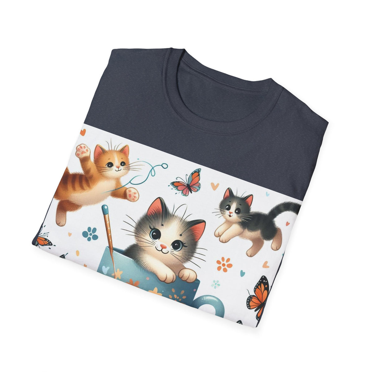 Purr-fect Comfort for Cat Lovers: Unisex Soft-Style T-Shirt - OLM Store