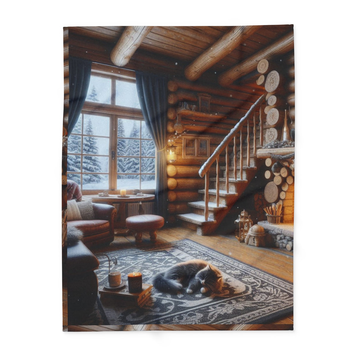Fire place Arctic Fleece Blanket - OLM Store