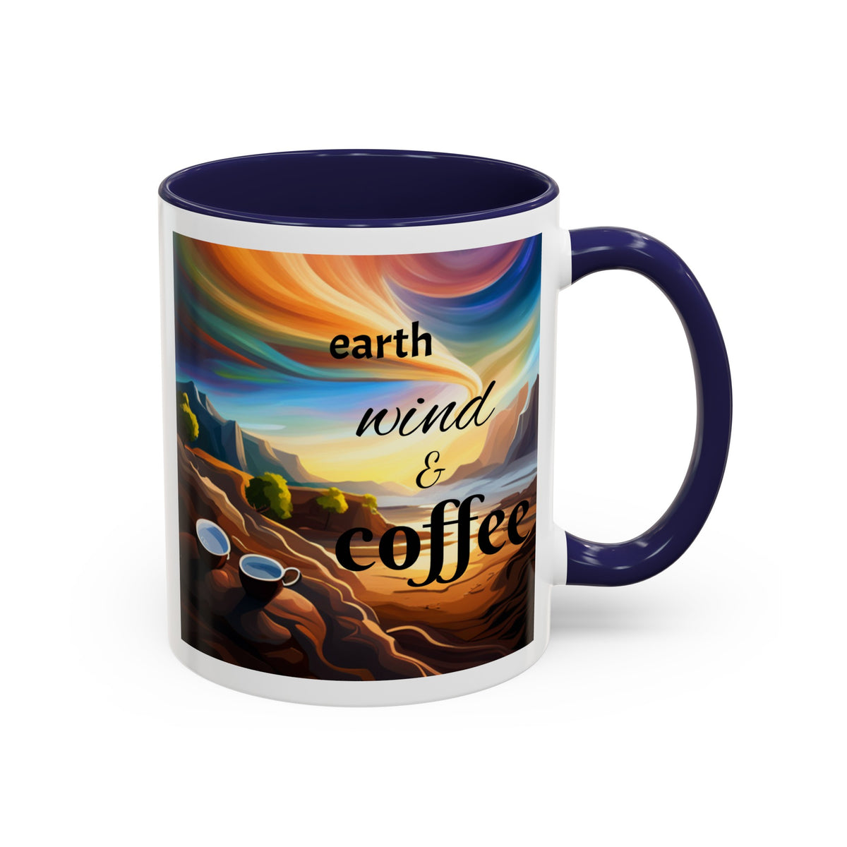 "Earth, Wind, and Fire" Accent Coffee Mug (11, 15oz) - OLM Store