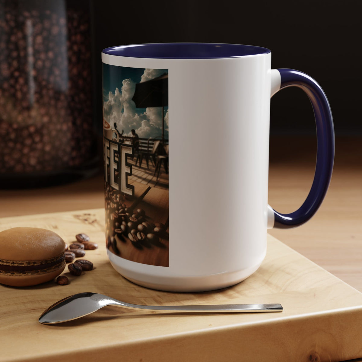 Coffee Beans Accent Coffee Mug (11, 15oz) - OLM Store