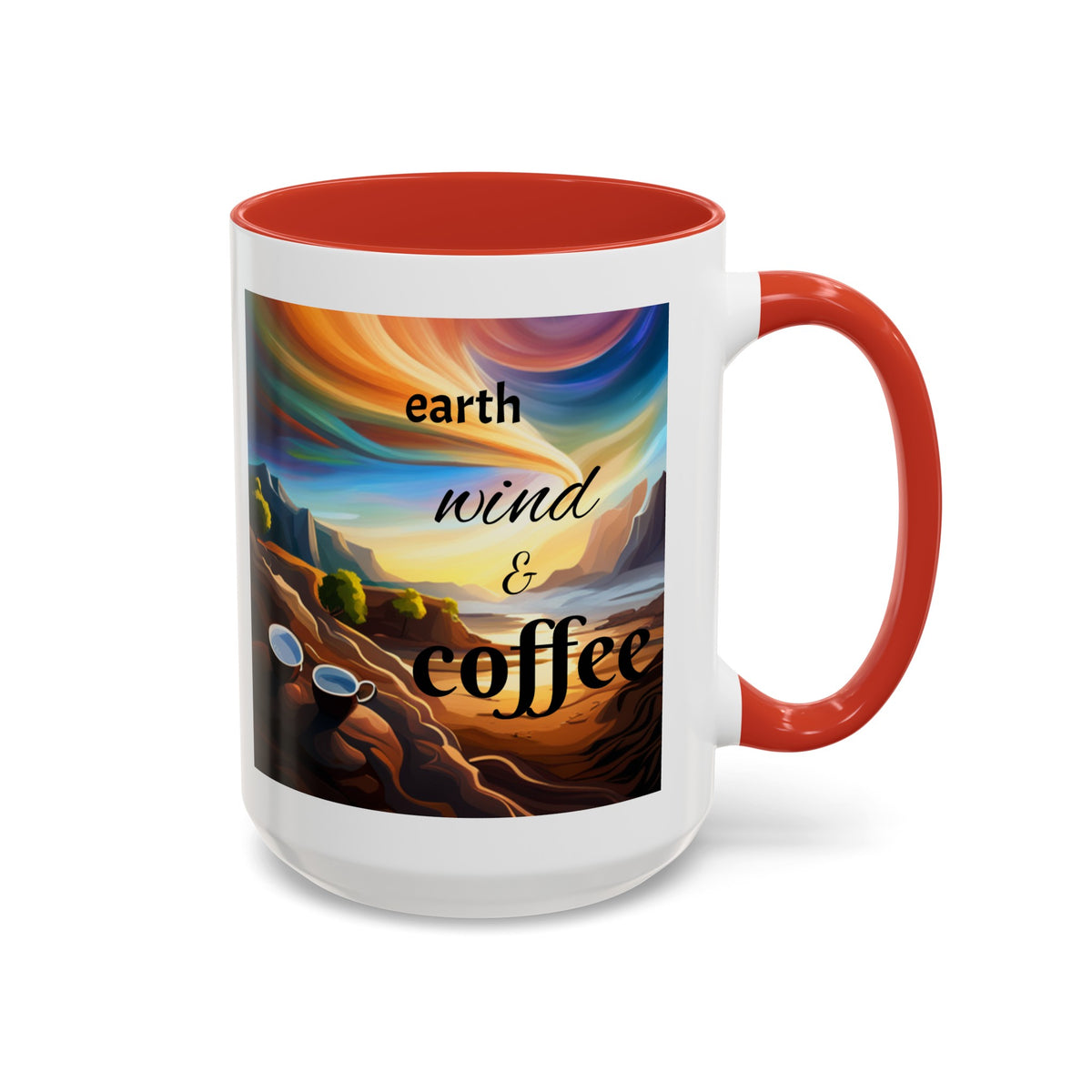 "Earth, Wind, and Fire" Accent Coffee Mug (11, 15oz) - OLM Store