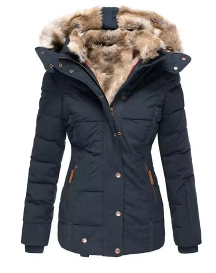 Fur Collar Slim-Fit Coat: Elevate Your Winter Wardrobe