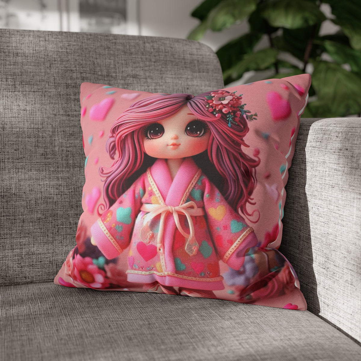 Spun Polyester Square Pillowcase - OLM Store
