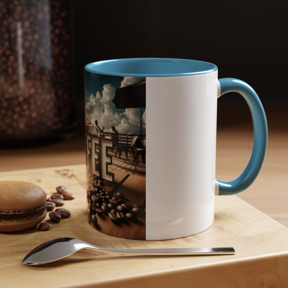 Coffee Beans Accent Coffee Mug (11, 15oz) - OLM Store