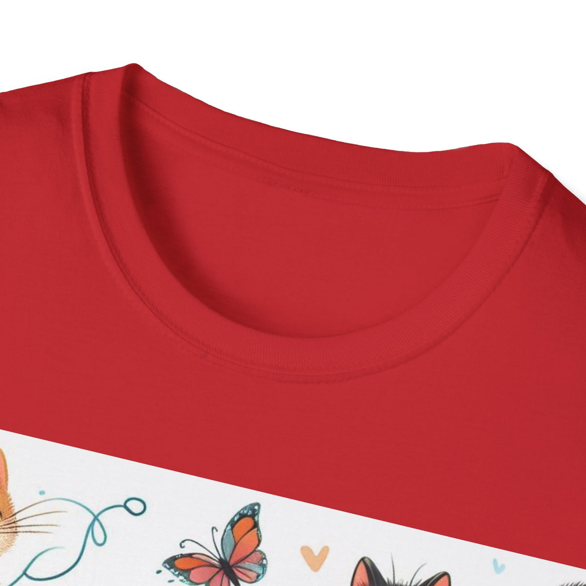 Purr-fect Comfort for Cat Lovers: Unisex Soft-Style T-Shirt - OLM Store