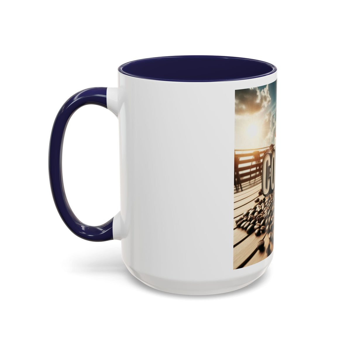 Coffee Beans Accent Coffee Mug (11, 15oz) - OLM Store