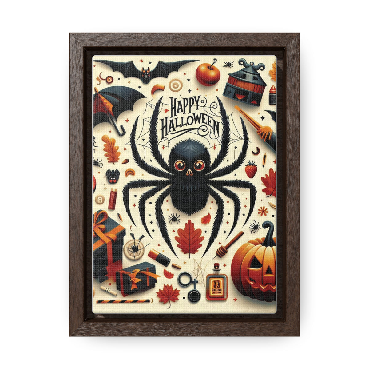 Halloween Canvas Wall Art - Vertical Gallery Wrap for Spooky Decor