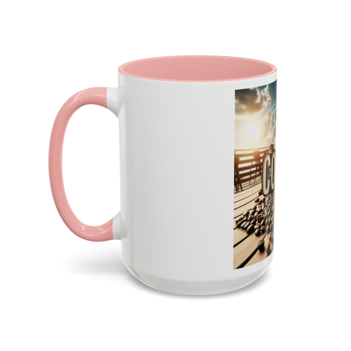 Coffee Beans Accent Coffee Mug (11, 15oz) - OLM Store
