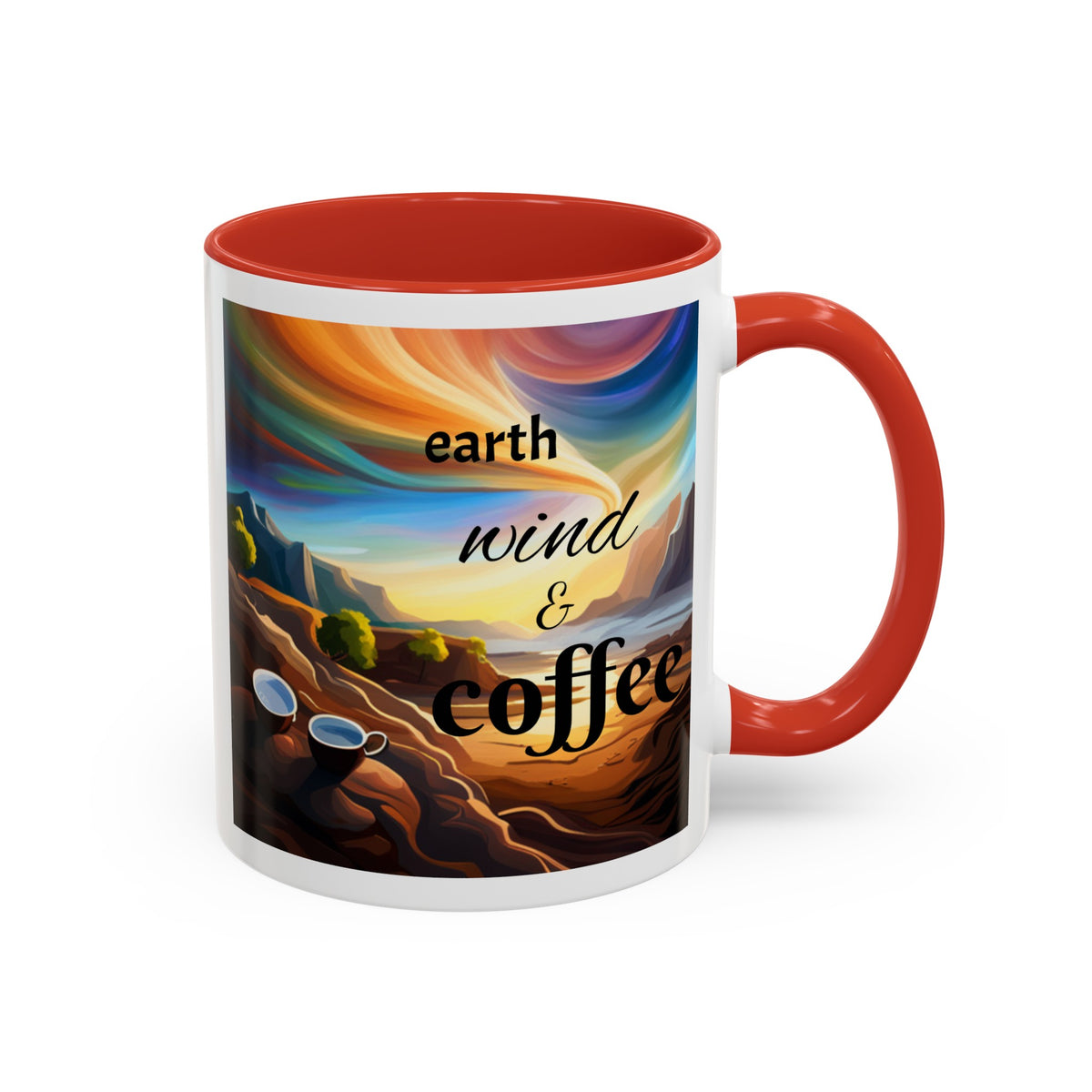 "Earth, Wind, and Fire" Accent Coffee Mug (11, 15oz) - OLM Store