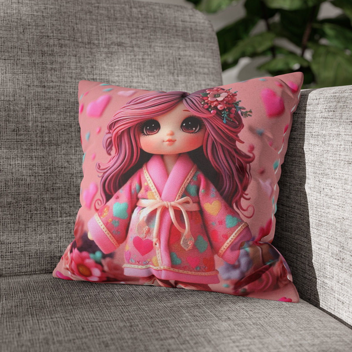 Spun Polyester Square Pillowcase - OLM Store
