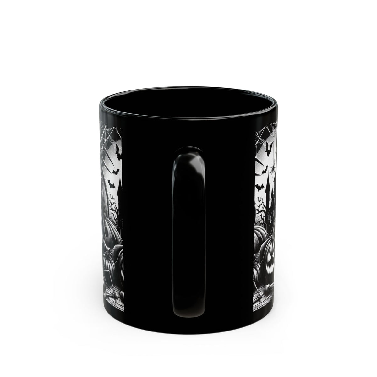 Enchanting Custom Black Ceramic Mug – Perfect for Your Daily Sips!