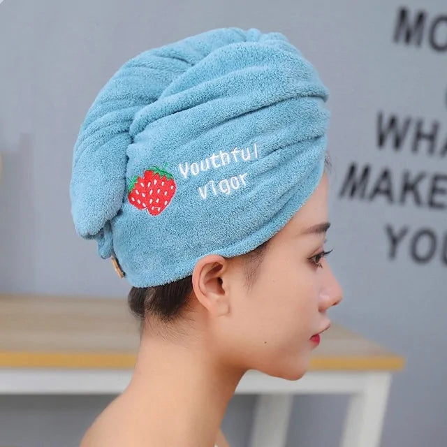 Microfiber Shower Cap Towel For Women - OLM Store