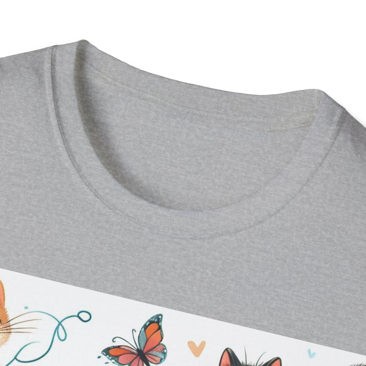 Purr-fect Comfort for Cat Lovers: Unisex Soft-Style T-Shirt - OLM Store