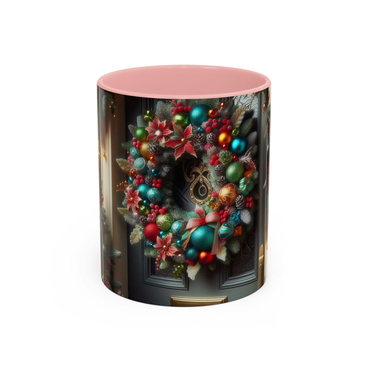 Christmas Wreath Coffee Mug – Sip the Holiday Spirit in Style!