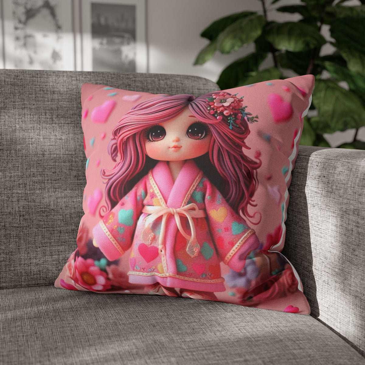 Spun Polyester Square Pillowcase - OLM Store