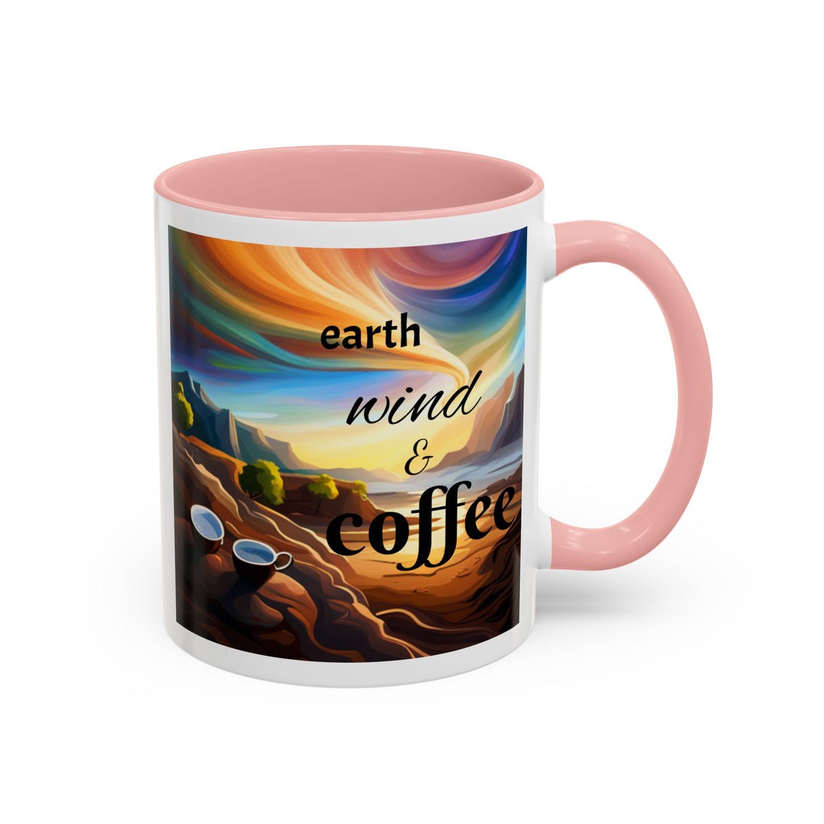 "Earth, Wind, and Fire" Accent Coffee Mug (11, 15oz) - OLM Store