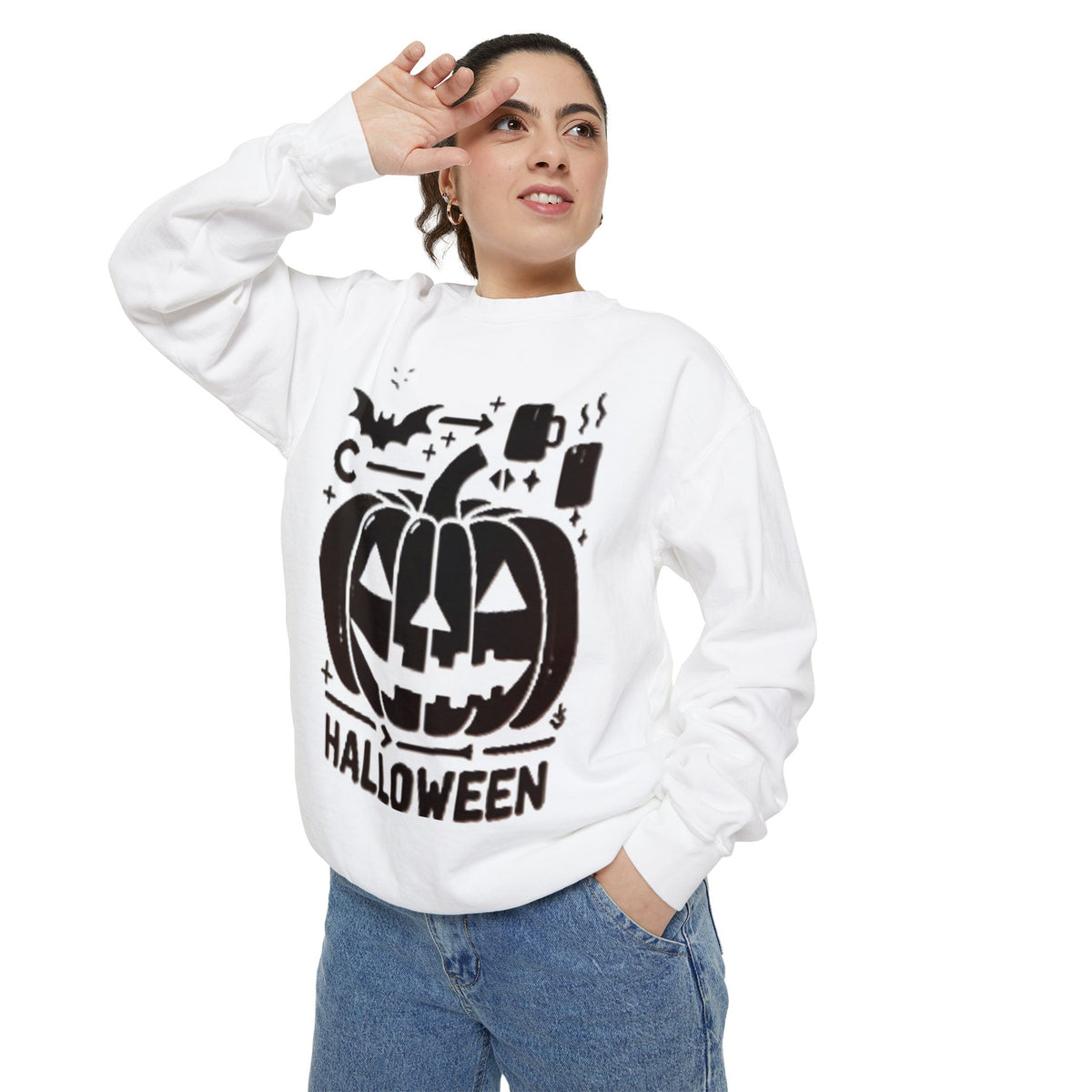Elevate Your Comfort with Our Unisex Garment-Dyed Sweatshirt