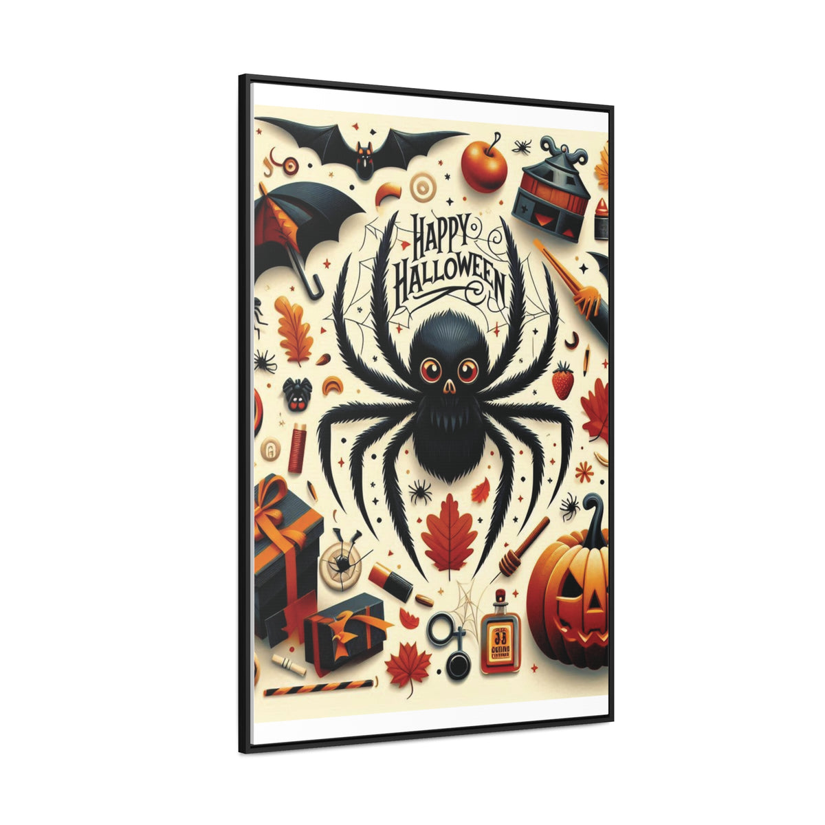 Halloween Canvas Wall Art - Vertical Gallery Wrap for Spooky Decor