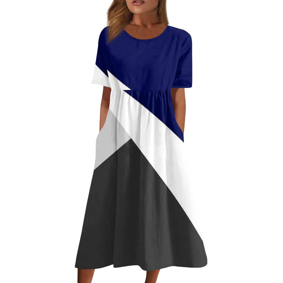 FlekmanArt Women's Royal Blue Dress