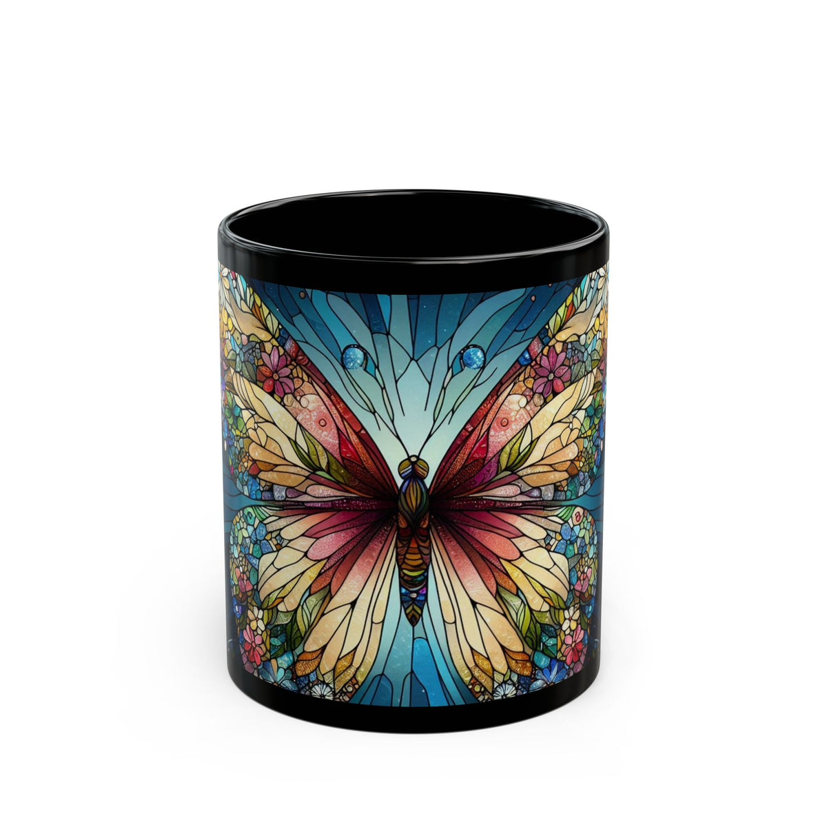 "Our Butterfly Mosaic" Black Mug (11oz, 15oz) - OLM Store