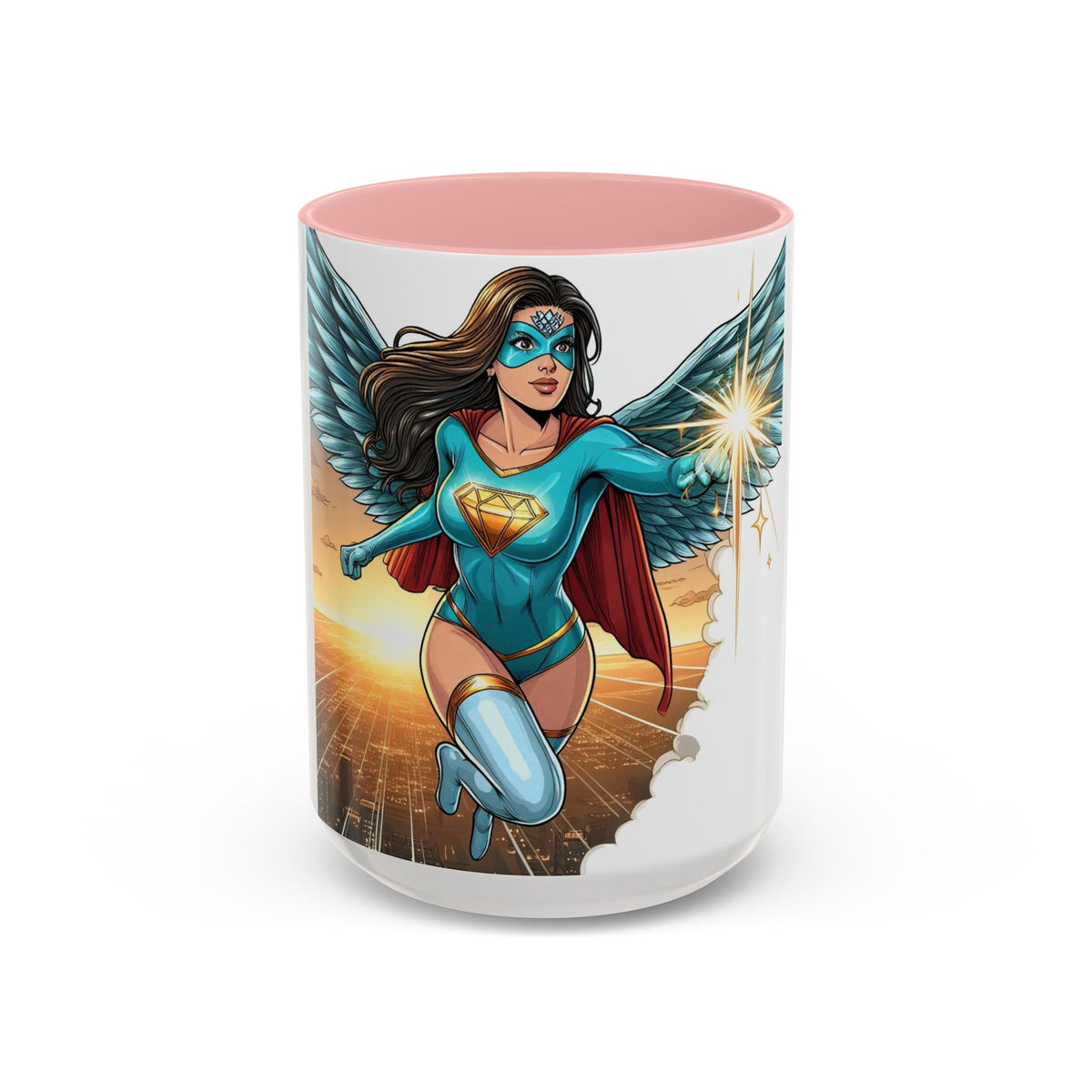 Empower Your Morning with the Aquila Diamond Superhero Mug