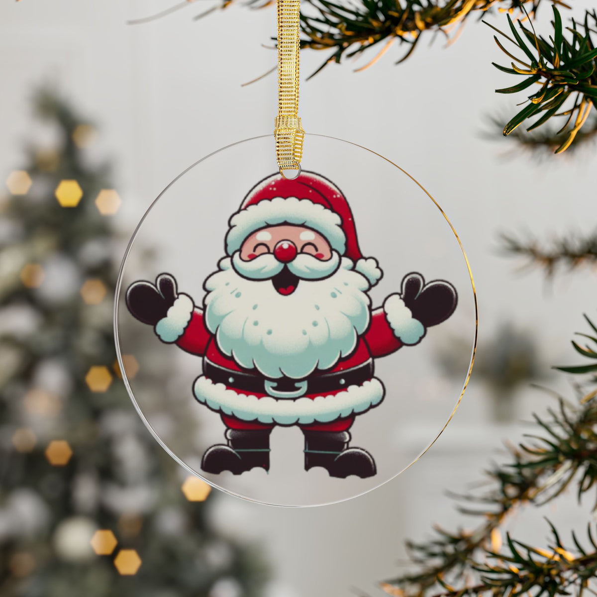 Elevate Your Holidays with Stunning Acrylic Santa Ornaments