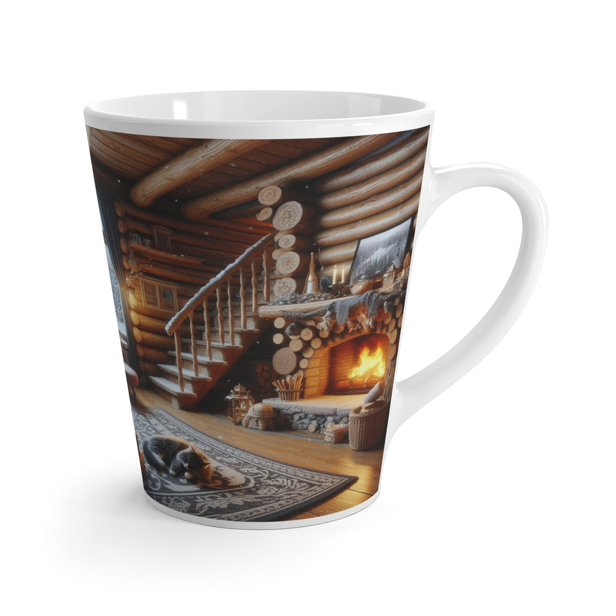 Log Cabin Latte Mug - OLM Store
