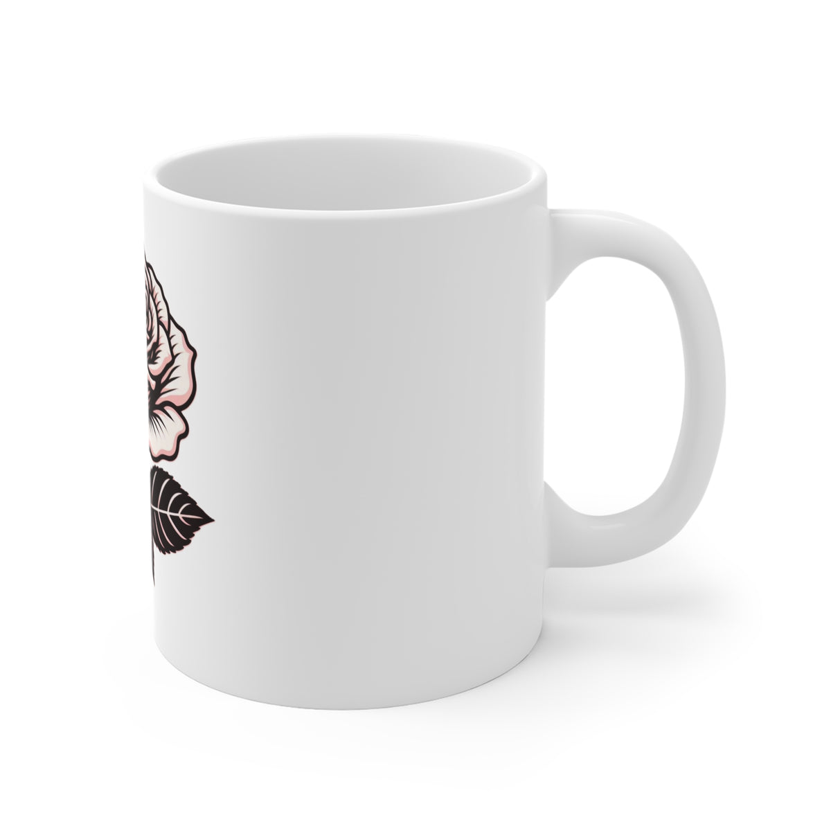 Pretty Rose Mug 11oz – Elevate Your Beverage Experience