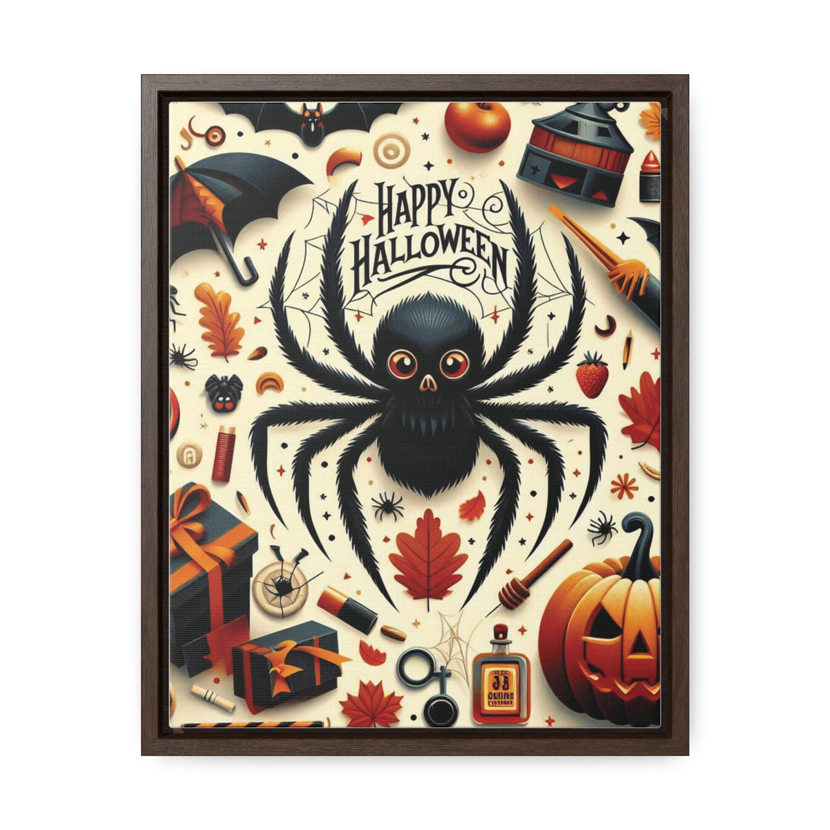 Halloween Canvas Wall Art - Vertical Gallery Wrap for Spooky Decor