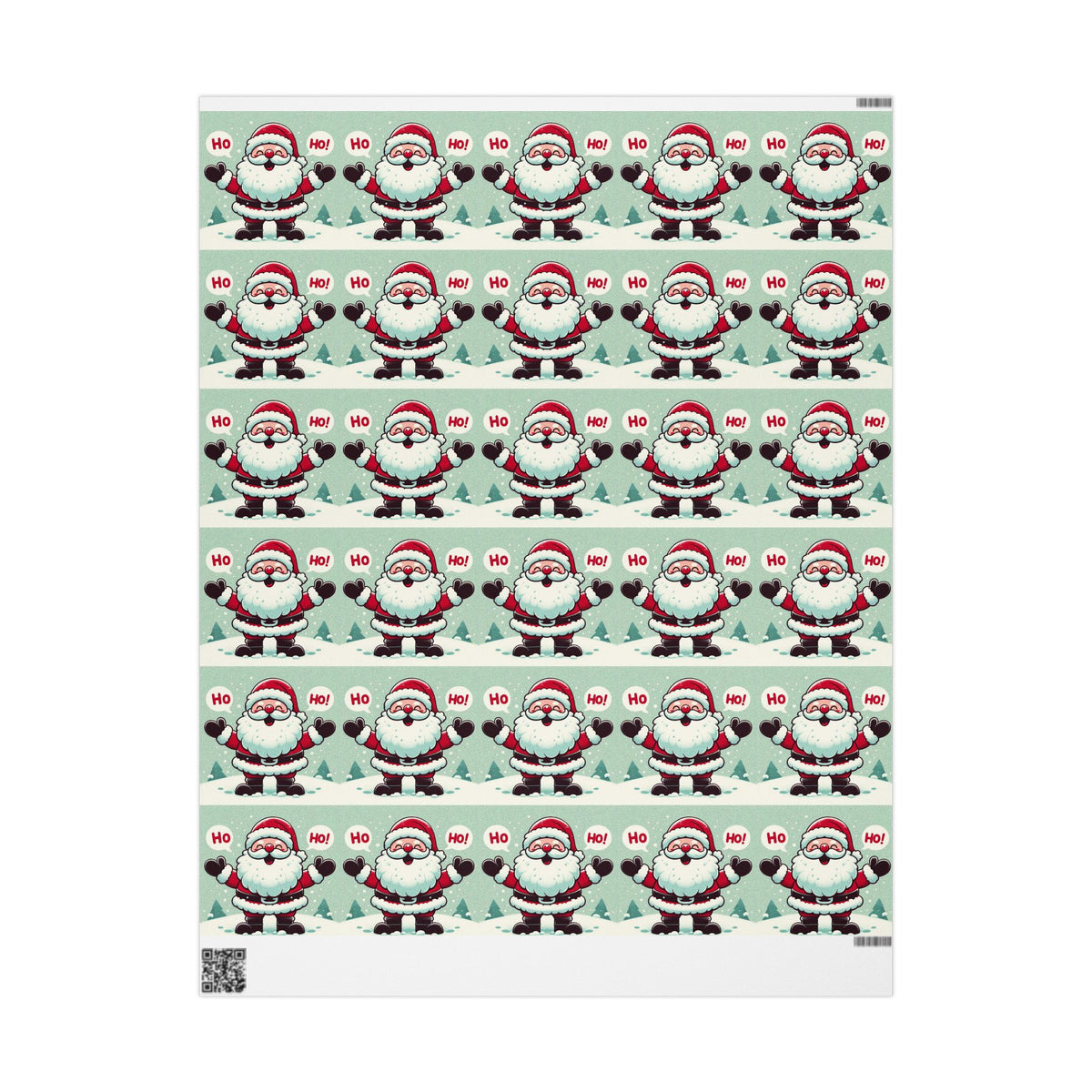 Santa Ho Ho Wrapping Paper – Spread Holiday Cheer with Every Gift