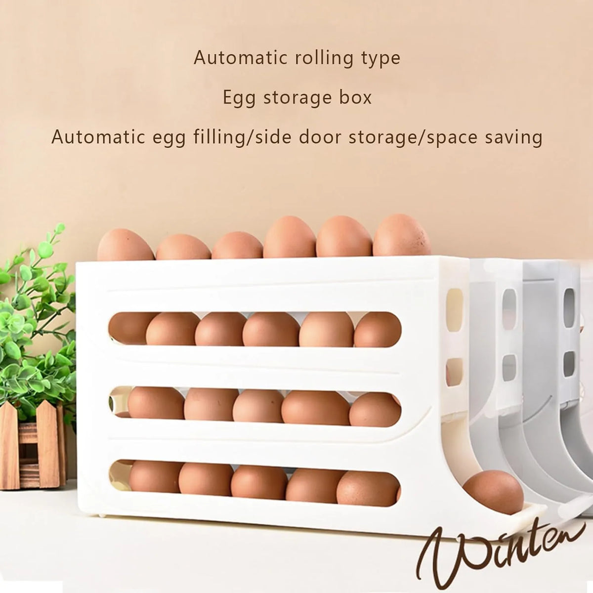 4 Tiers Egg Holder for Fridge - OLM Store