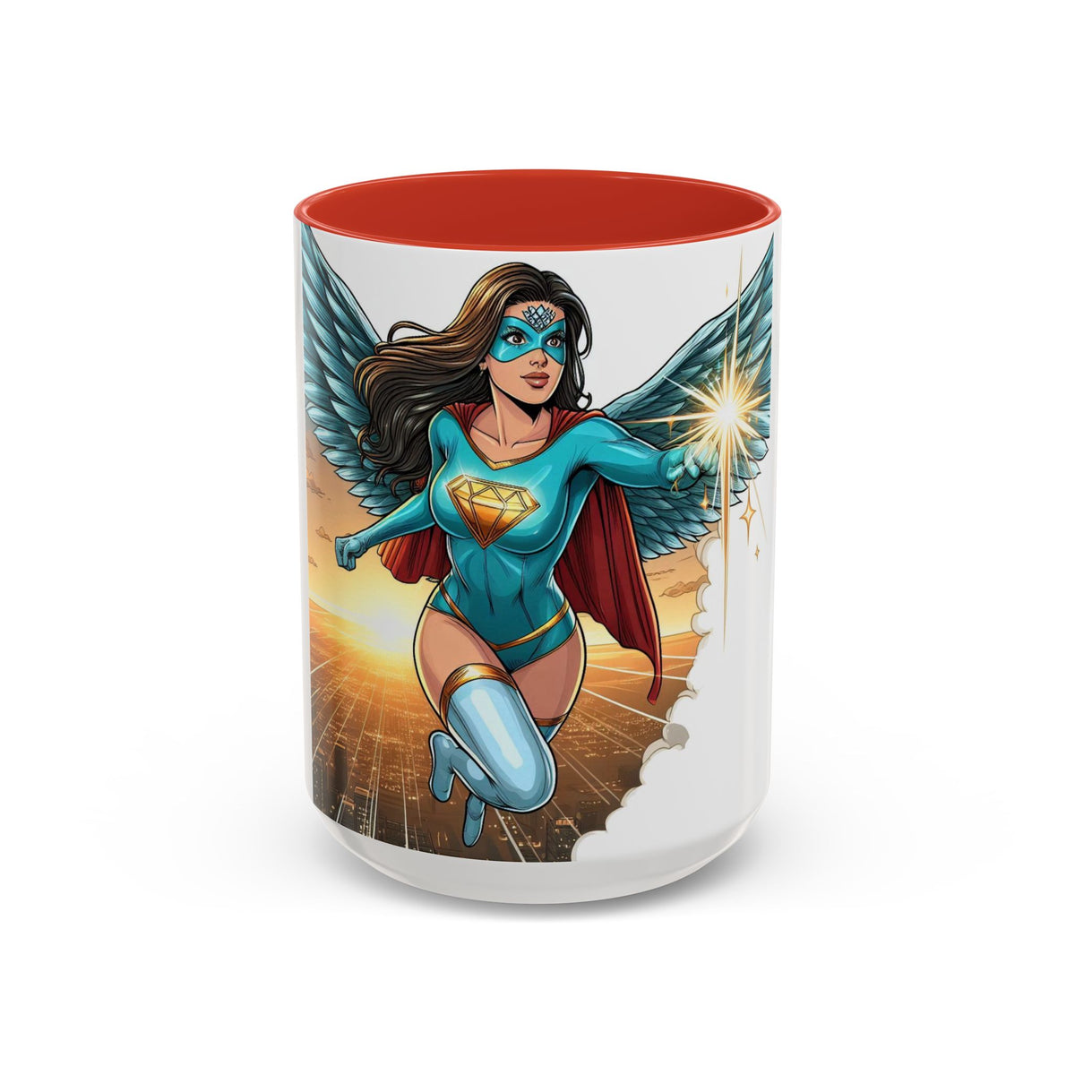 Empower Your Morning with the Aquila Diamond Superhero Mug