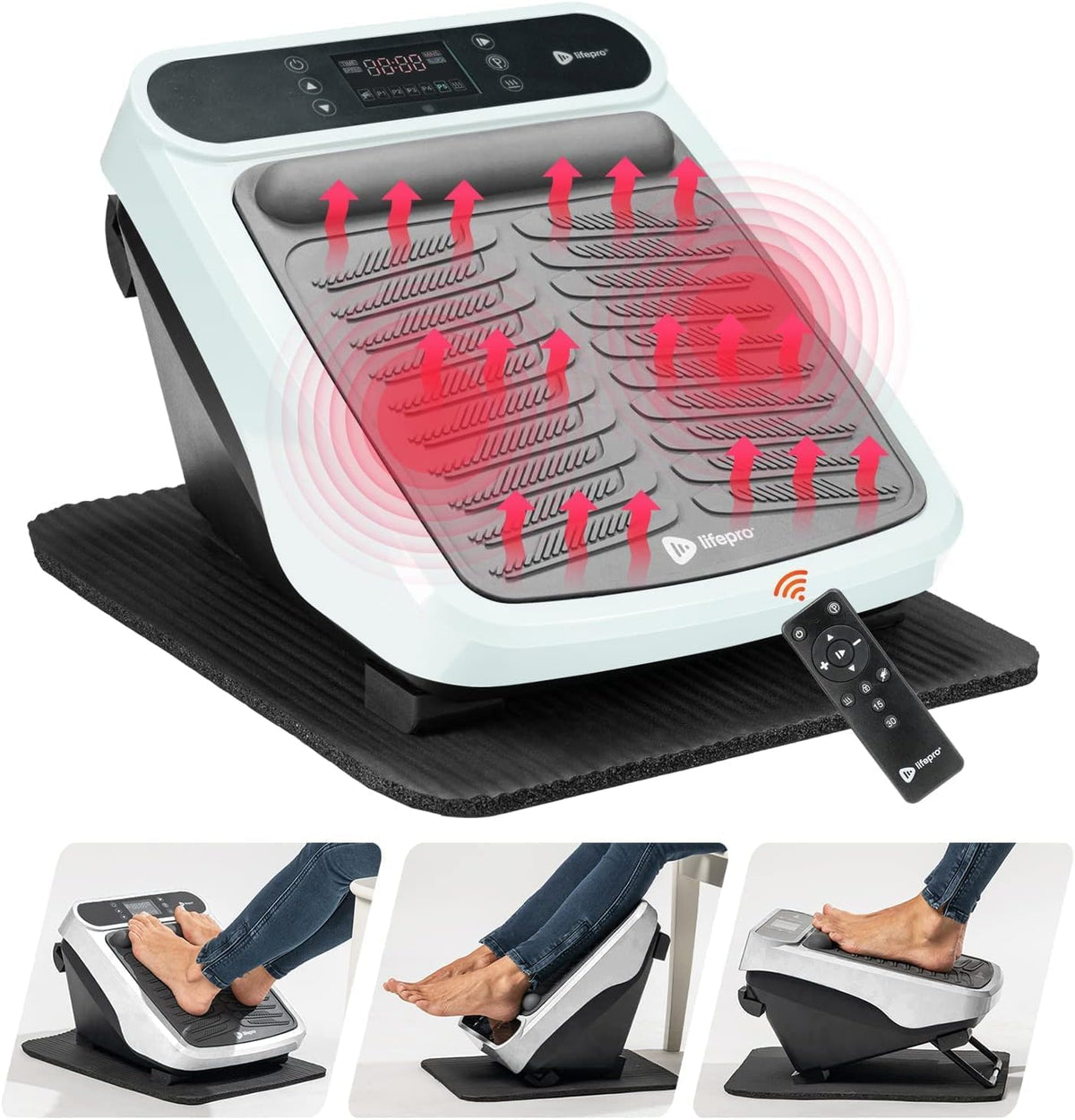 LifePro VibraCare Heated Vibrating Foot & Calf Massager